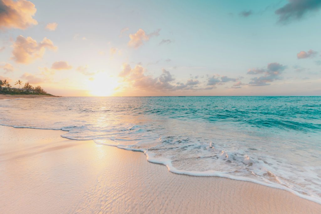 Where the sky kisses the sea, dreams set sail